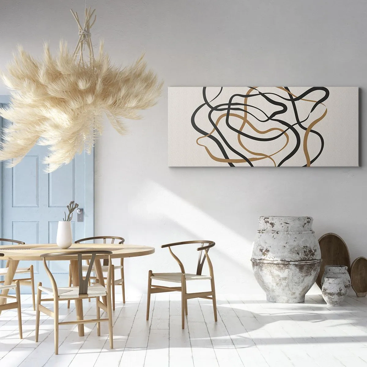 Schilderen op canvas - Alles ging mis - 100x40 cm
