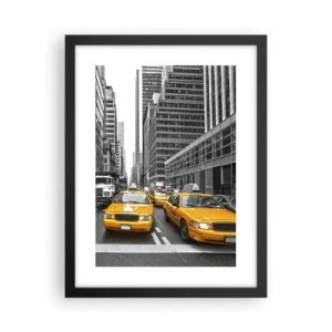 Poster in een zwarte lijst - Wij geven de stad de kleuren - 30x40 cm