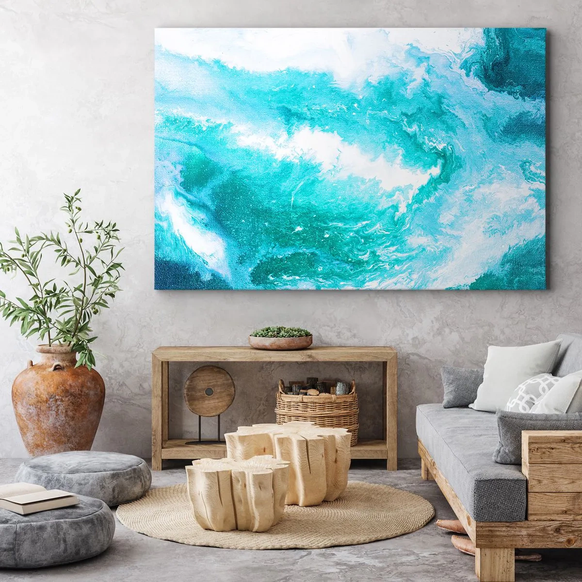 Schilderen op canvas - In de kern van het element - 100x70 cm