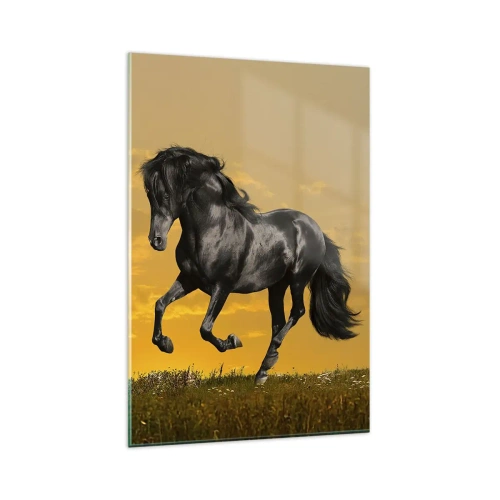 Schilderen op glas - Mooi, vrij en wild - 80x120 cm