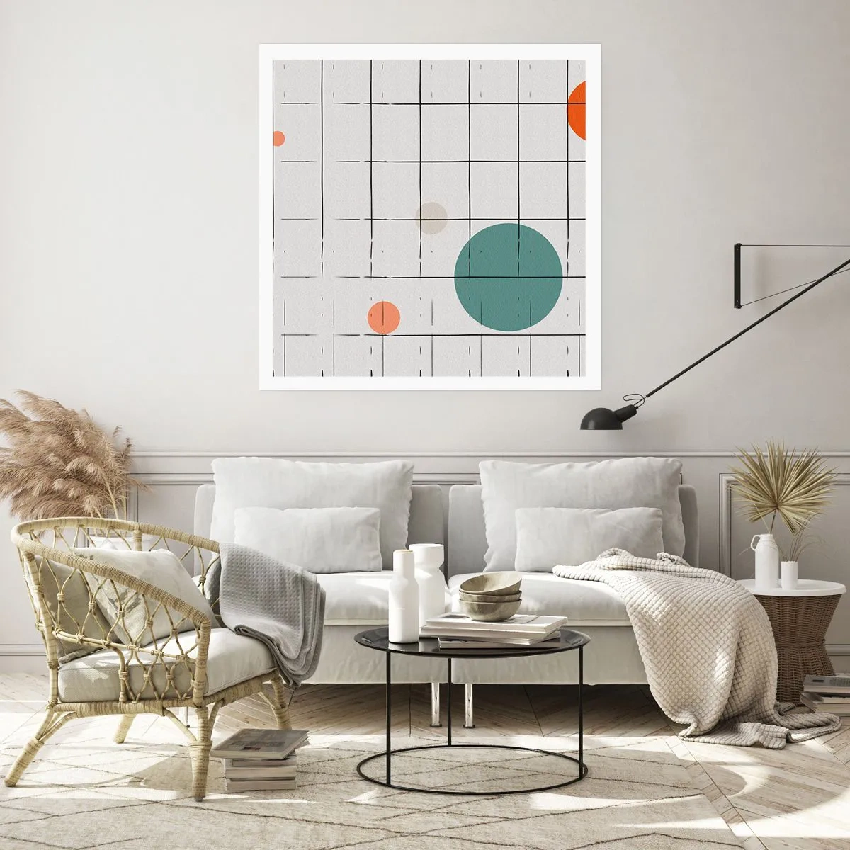 Poster - Gevangen. Wij of zij? - 40x40 cm