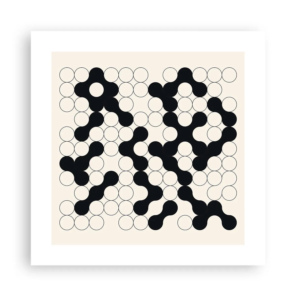 Poster - Chinees spel – variatie - 40x40 cm