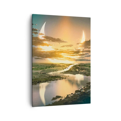 Schilderen op canvas - Ergens in een sterrenstelsel ver, ver weg - 50x70 cm