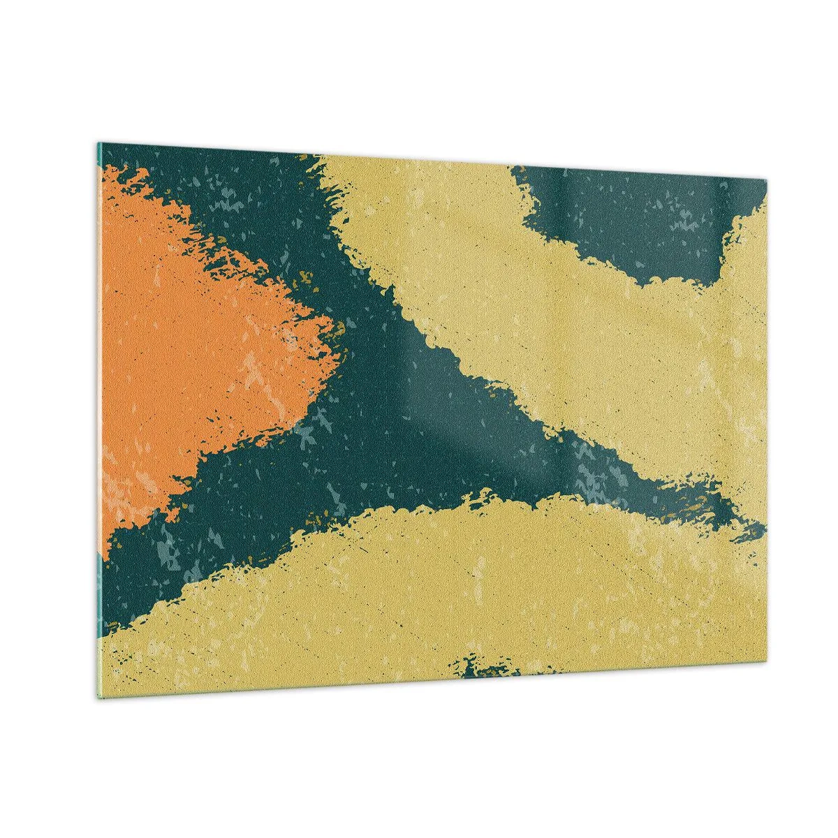 Schilderen op glas - Abstractie – langzame beweging - 100x70 cm