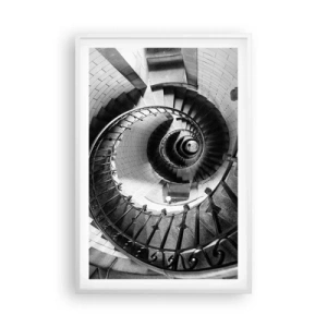 Poster in een witte lijst - Hoger en hoger - 61x91 cm