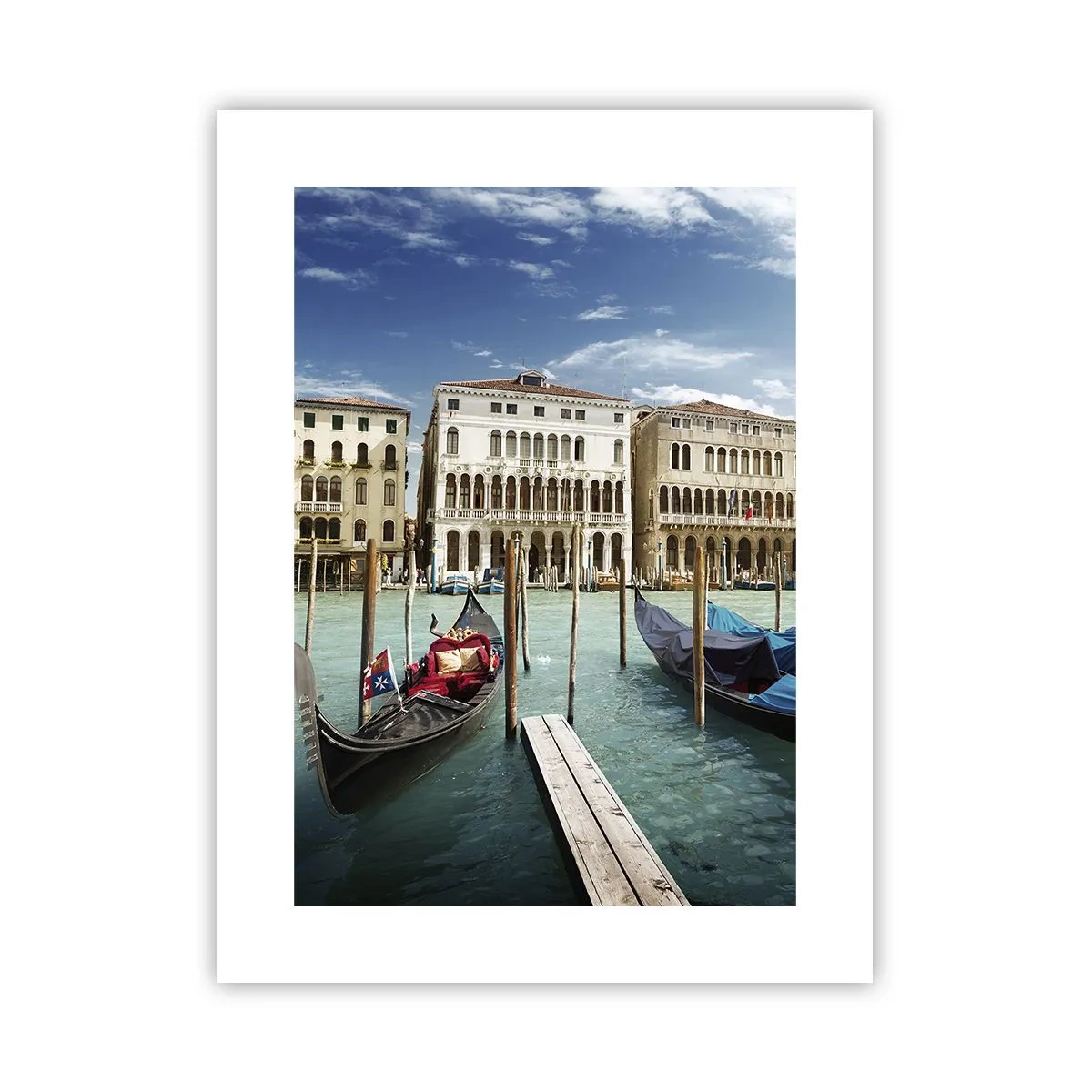 Poster - Paleizen in het blauw - 30x40 cm