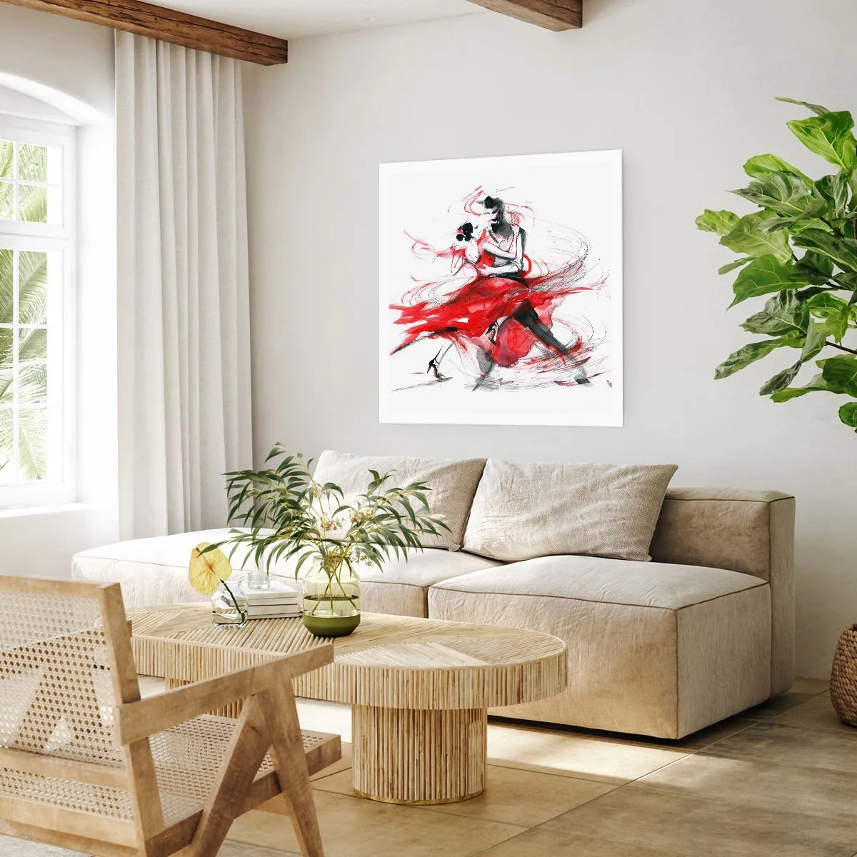 Poster - Tango - het ritme van passie - 40x40 cm