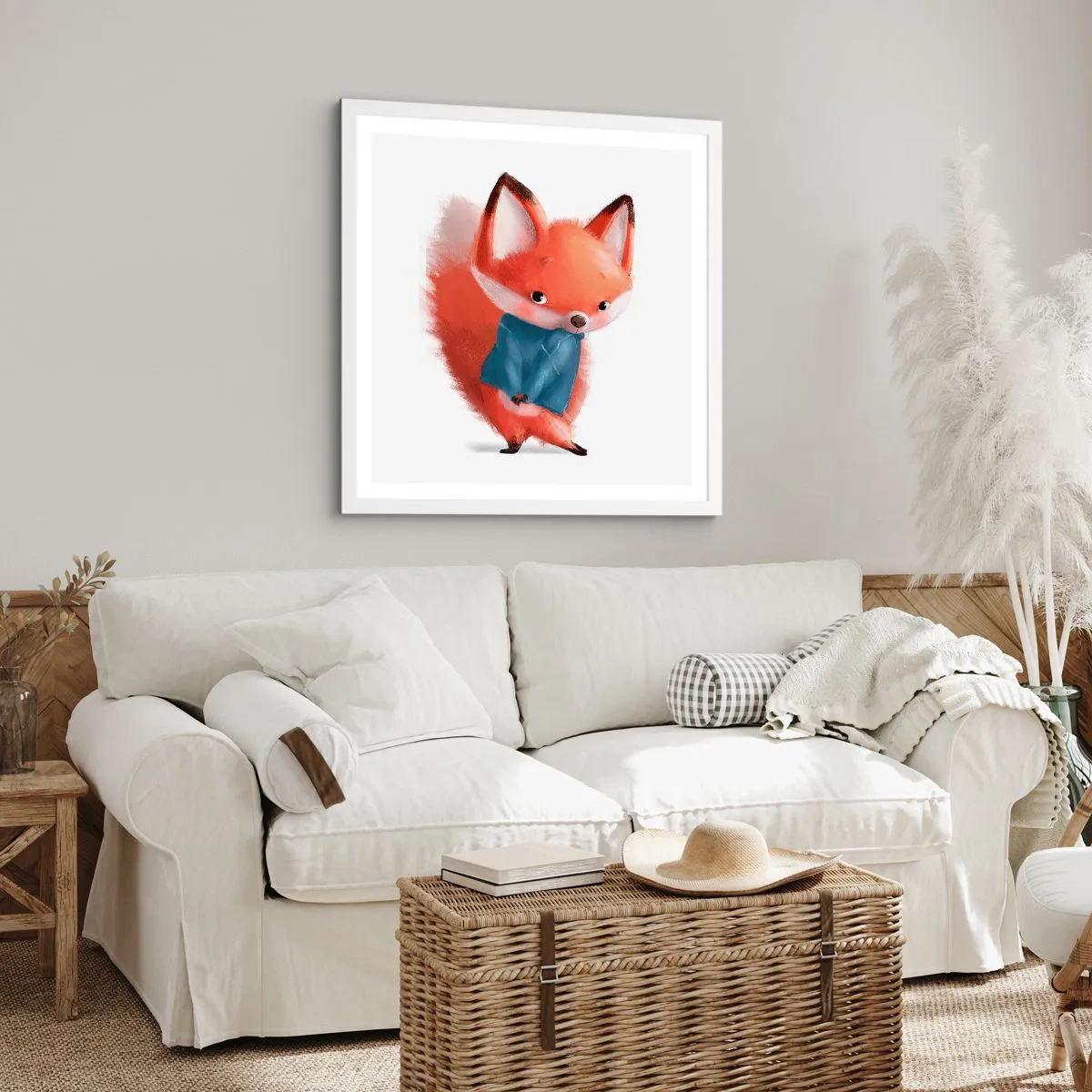 Poster in een witte lijst - Past het bij me? - 40x40 cm