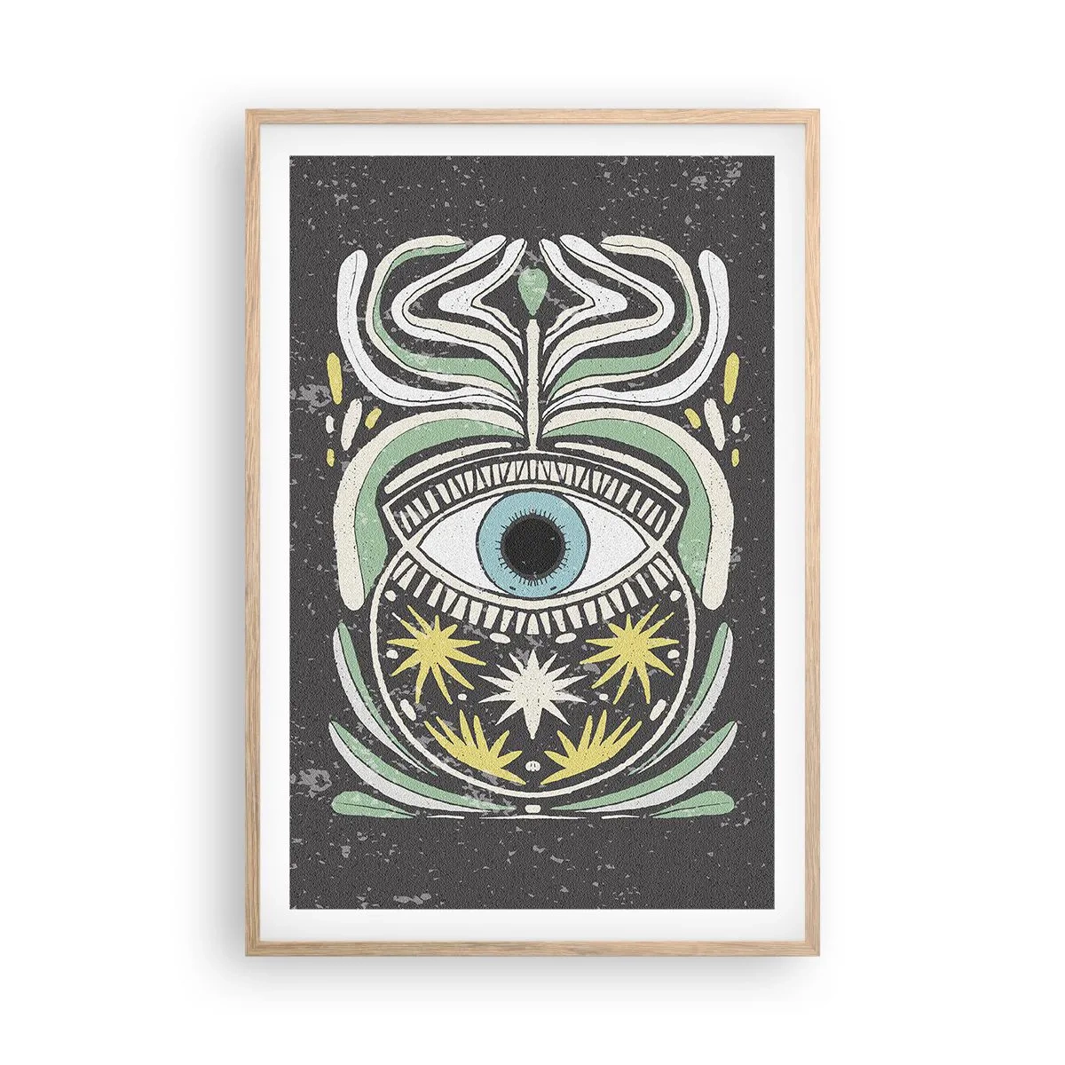 Een poster in een licht eiken lijst - Tribale rituelen - 61x91 cm