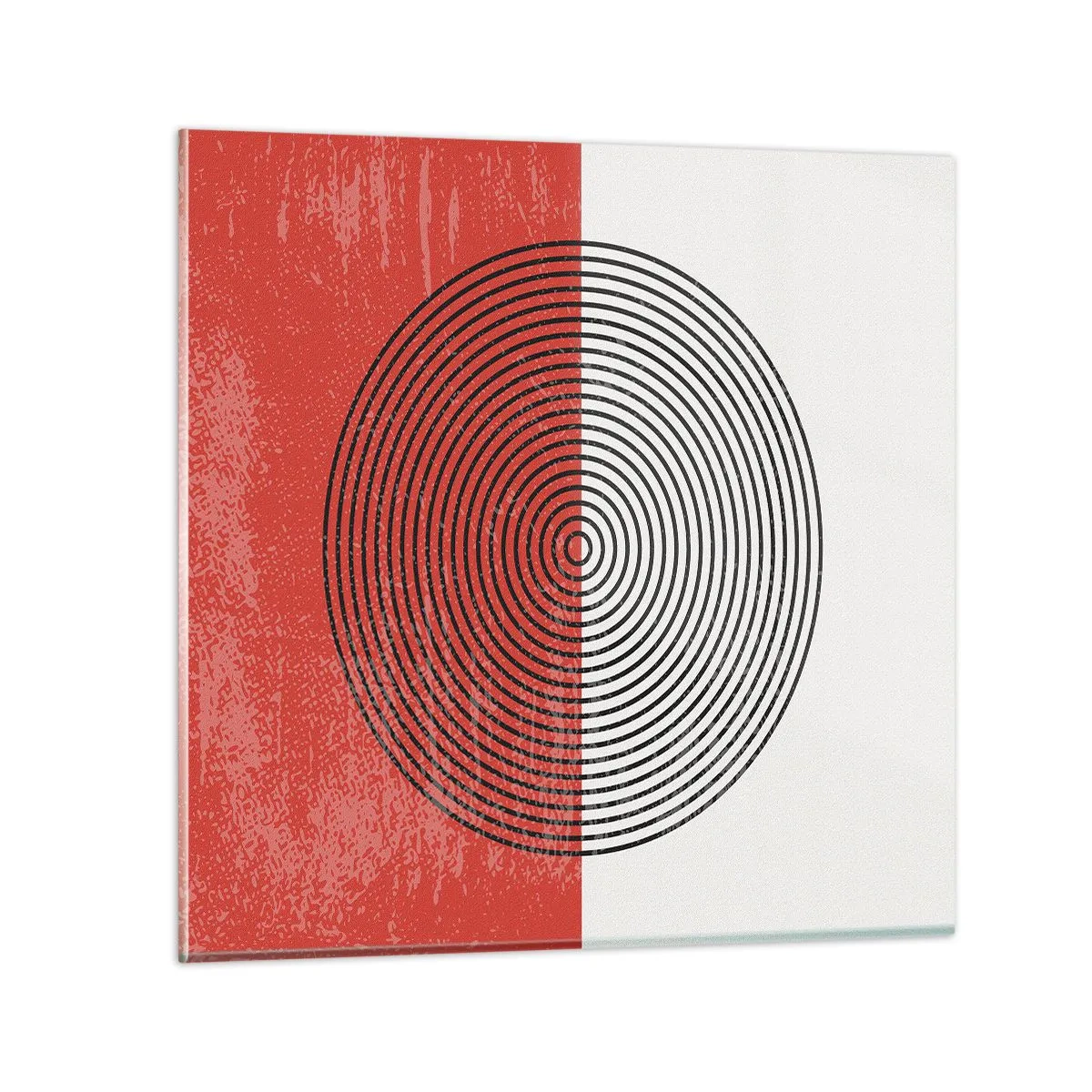 Schilderen op glas - Op de kop geslagen - 70x70 cm