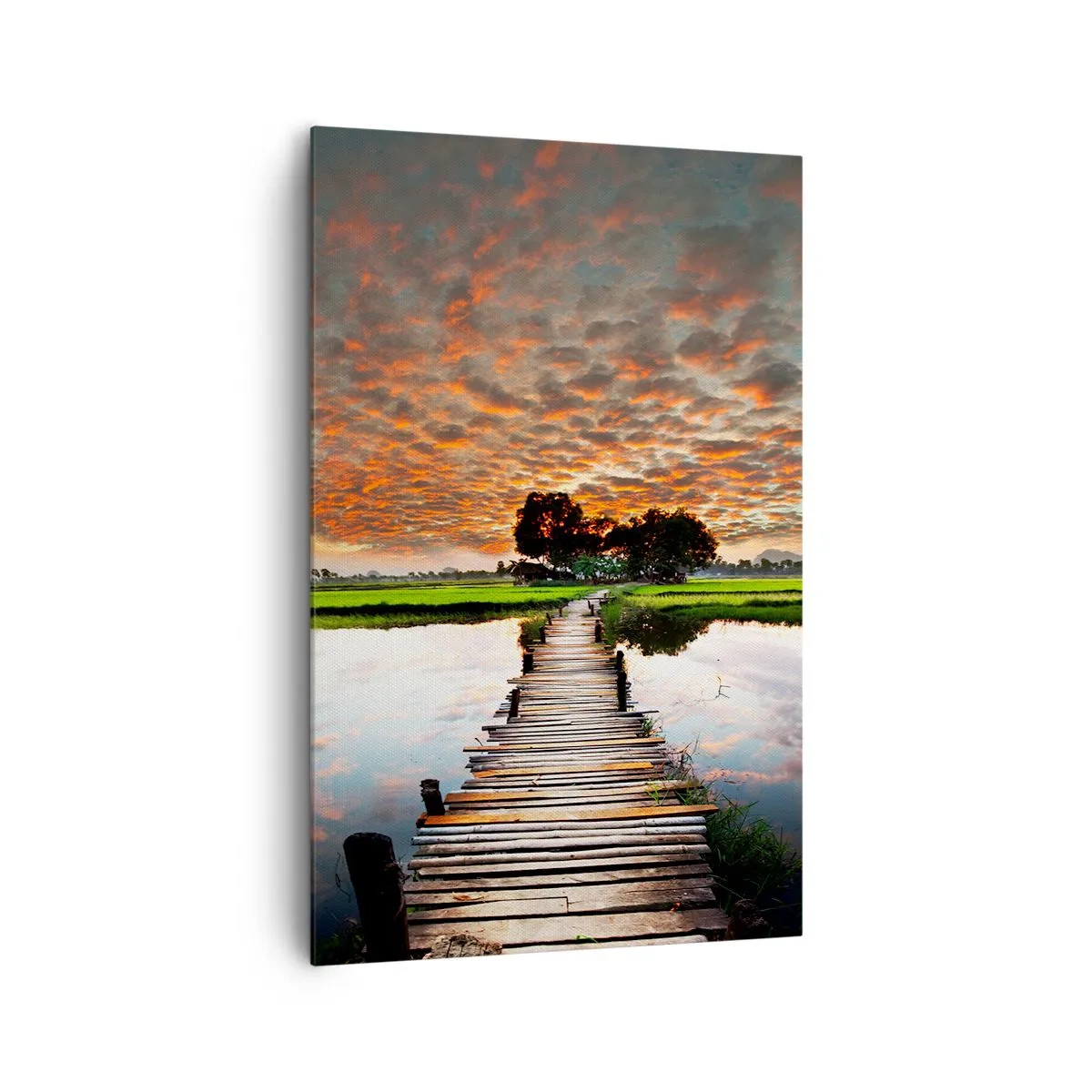 Schilderen op canvas - Strek je armen - ademen - 80x120 cm