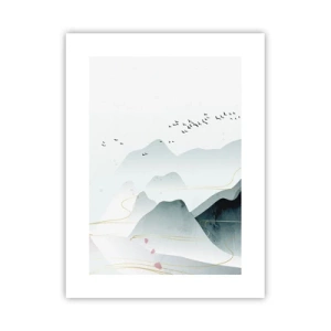 Poster - Over de toppen - 30x40 cm