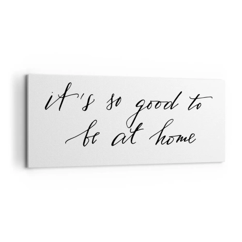 Schilderen op canvas - De hele waarheid - 100x40 cm