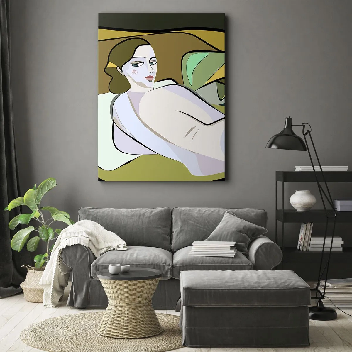 Schilderen op canvas - Intiem portret - 50x70 cm