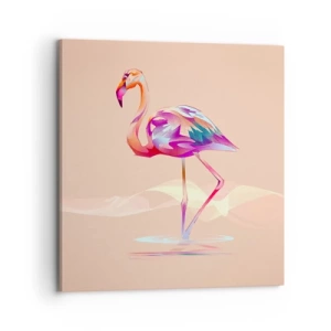 Schilderen op canvas - De vogel van goede emoties - 70x70 cm