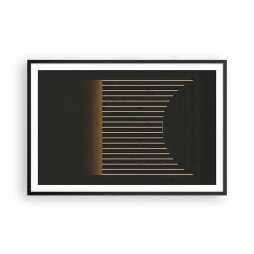 Poster in een zwarte lijst - Verken de duisternis - 91x61 cm