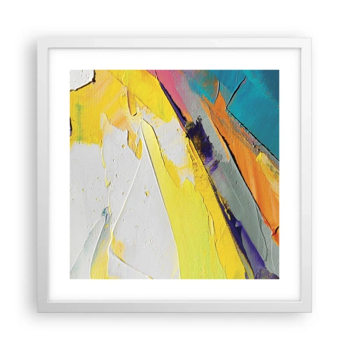 Poster in een witte lijst - De anatomie van licht - 40x40 cm