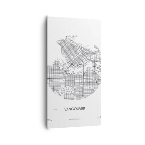 Schilderen op canvas - Anatomie van Vancouver - 65x120 cm