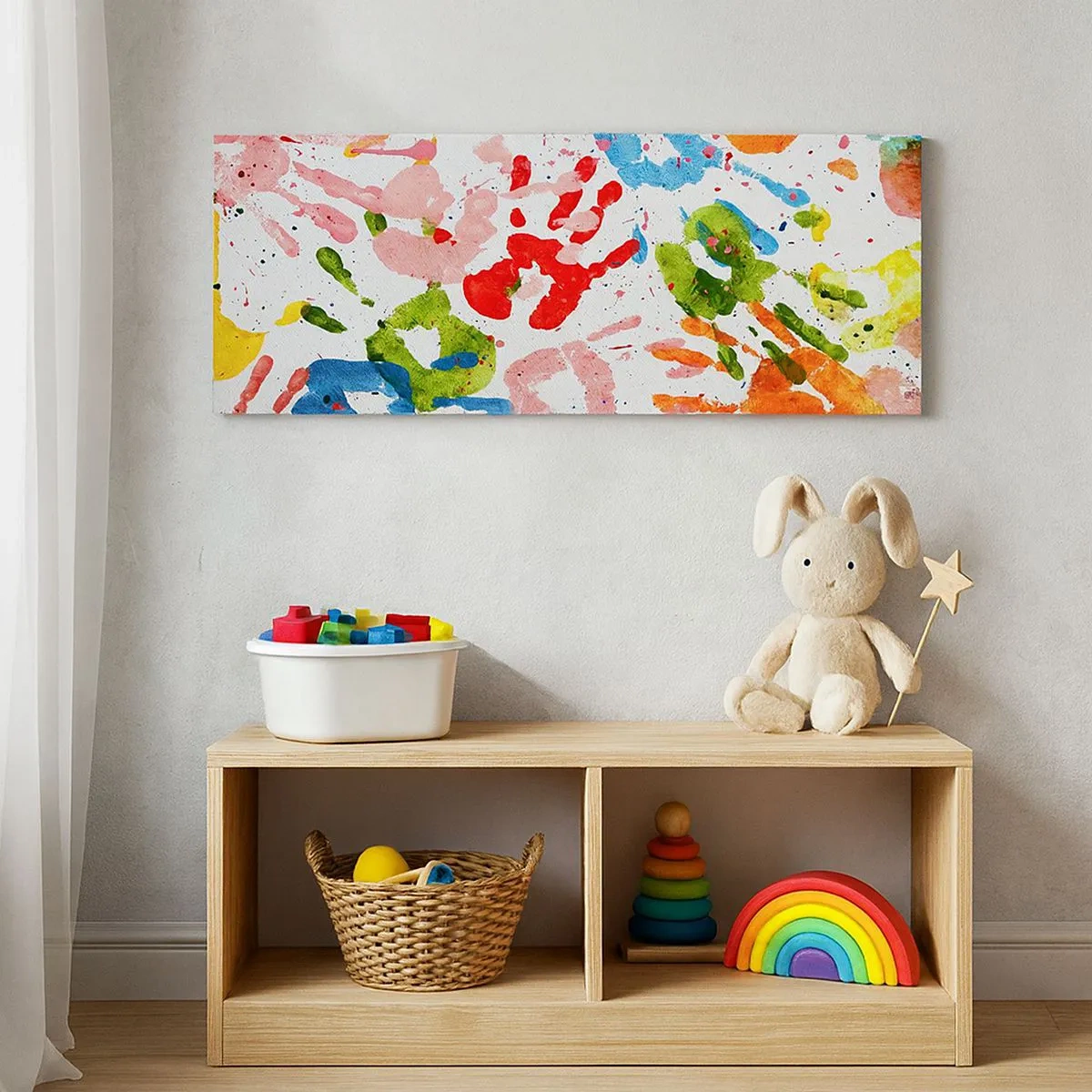 Schilderen op canvas - Volg de voetstappen - 100x40 cm