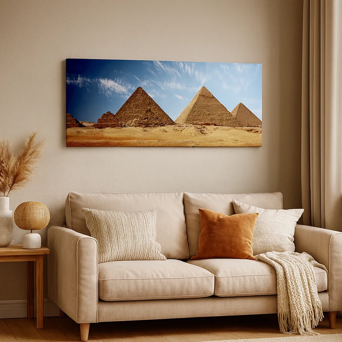 Schilderen op canvas - 40 eeuwen kijken naar je - 30x30 cm