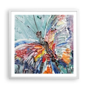 Poster in een witte lijst - Geschilderd door de natuur - 60x60 cm