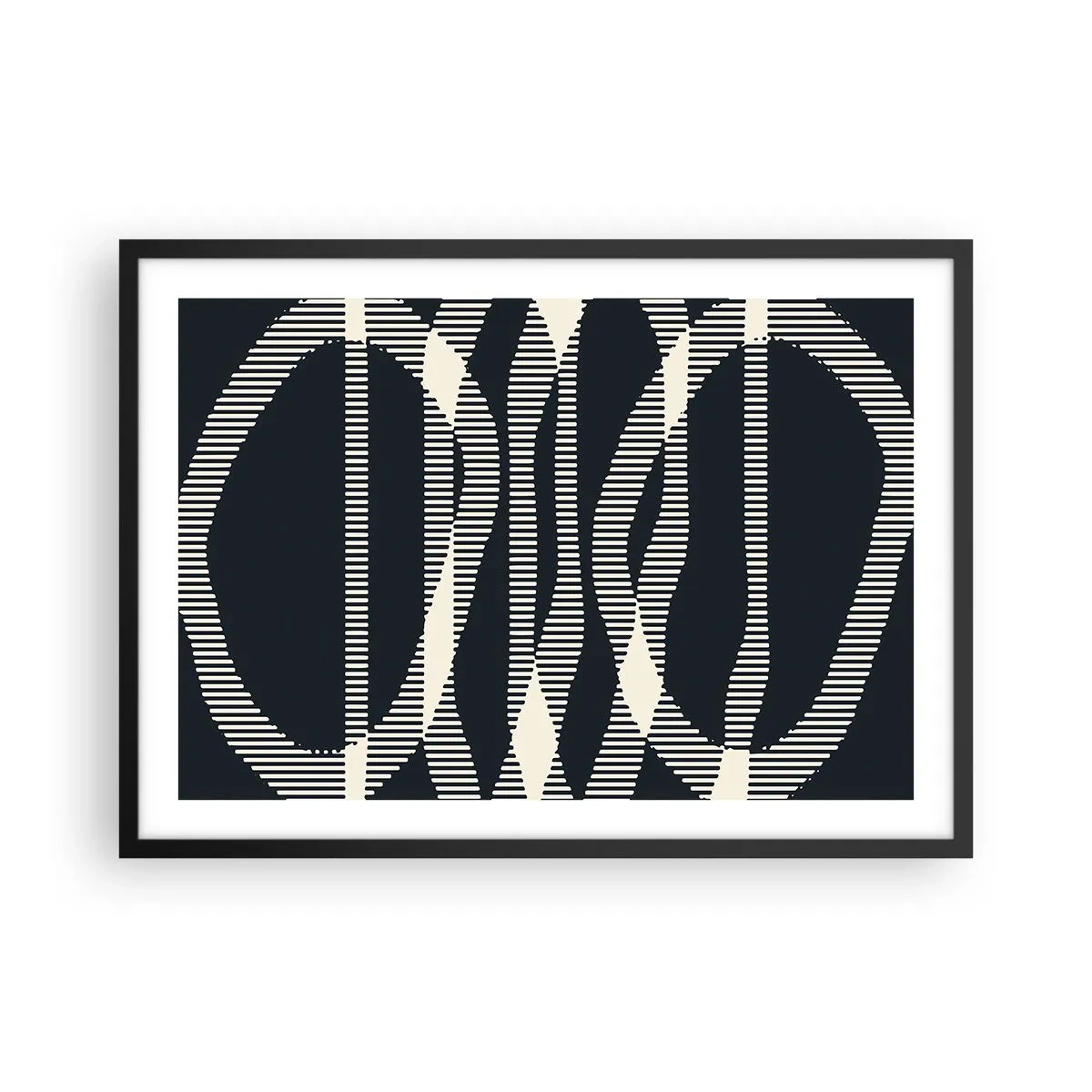 Poster in een zwarte lijst - Een poging om de duisternis te doorbreken - 70x50 cm