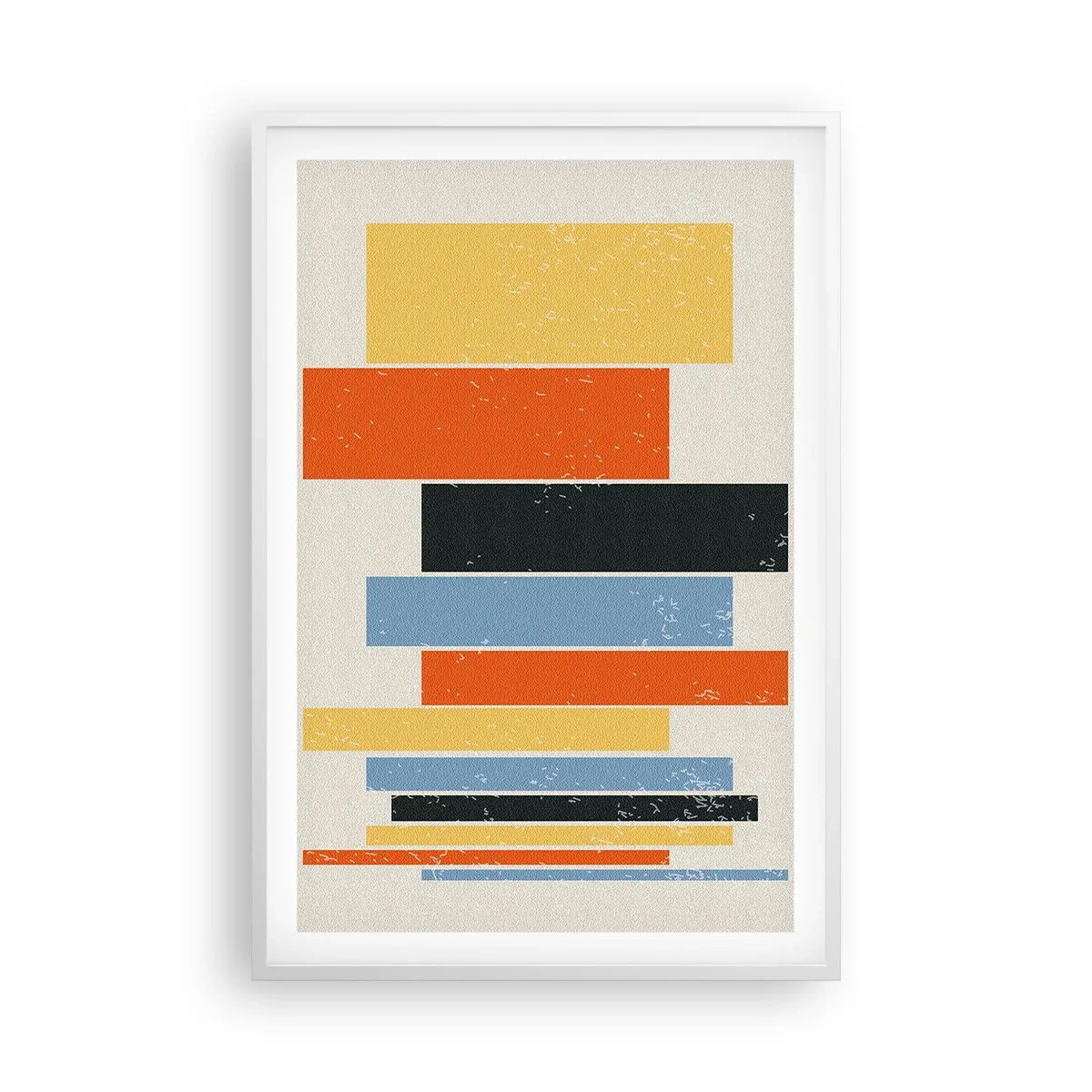 Poster in een witte lijst - Muzieknotatie - 61x91 cm