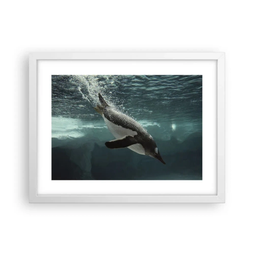 Poster in een witte lijst - Welkom in mijn wereld - 40x30 cm