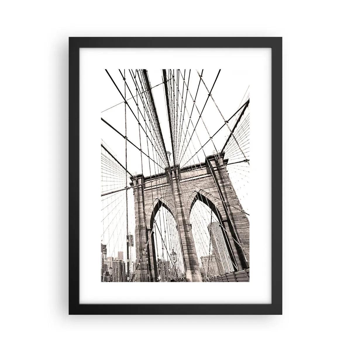 Poster in een zwarte lijst - Kathedraal van New York - 30x40 cm