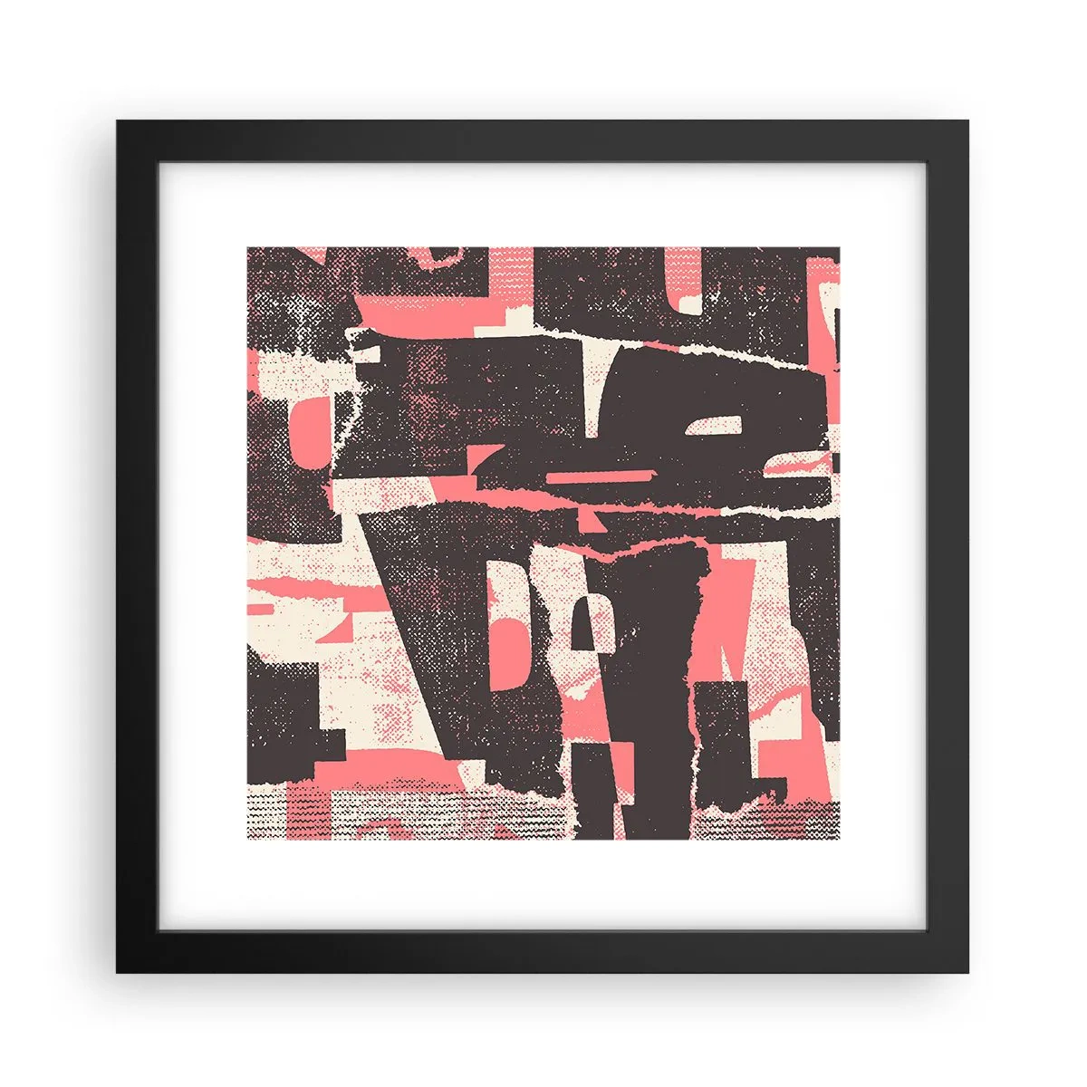 Poster in een zwarte lijst - Al dit lawaai - 30x30 cm