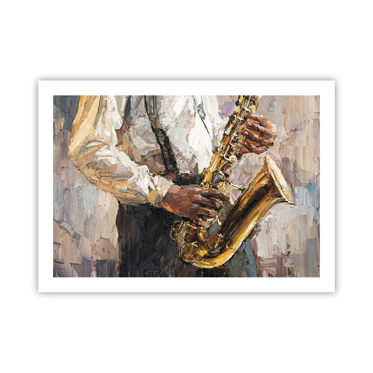 Poster - Tijd om te solo te spelen - 70x50 cm