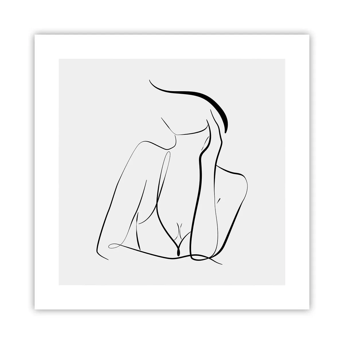 Poster - Op de golf van dromen - 40x40 cm