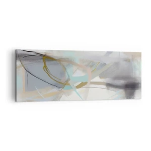 Schilderen op canvas - Mistige abstractie - 140x50 cm