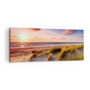 Schilderen op canvas - De lucht ruikt al in de zomer - 100x40 cm
