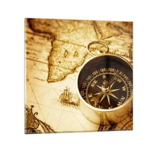 Schilderen op glas - Oost of west? - 60x60 cm