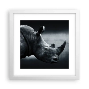 Poster in een witte lijst - Rechts profiel - 30x30 cm