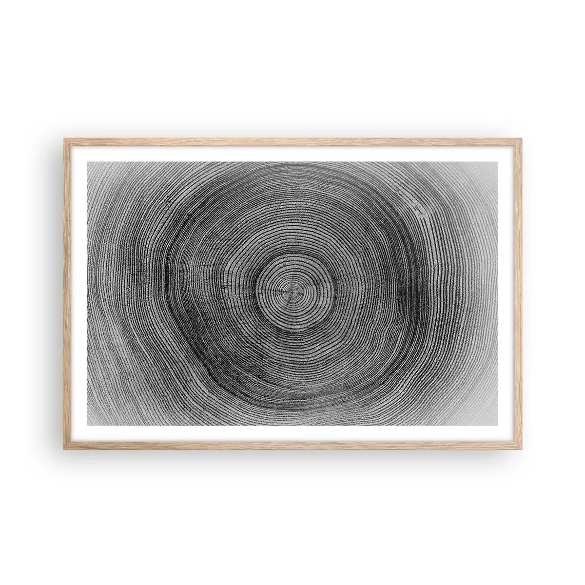 Een poster in een licht eiken lijst - Teken van de tijden - 91x61 cm