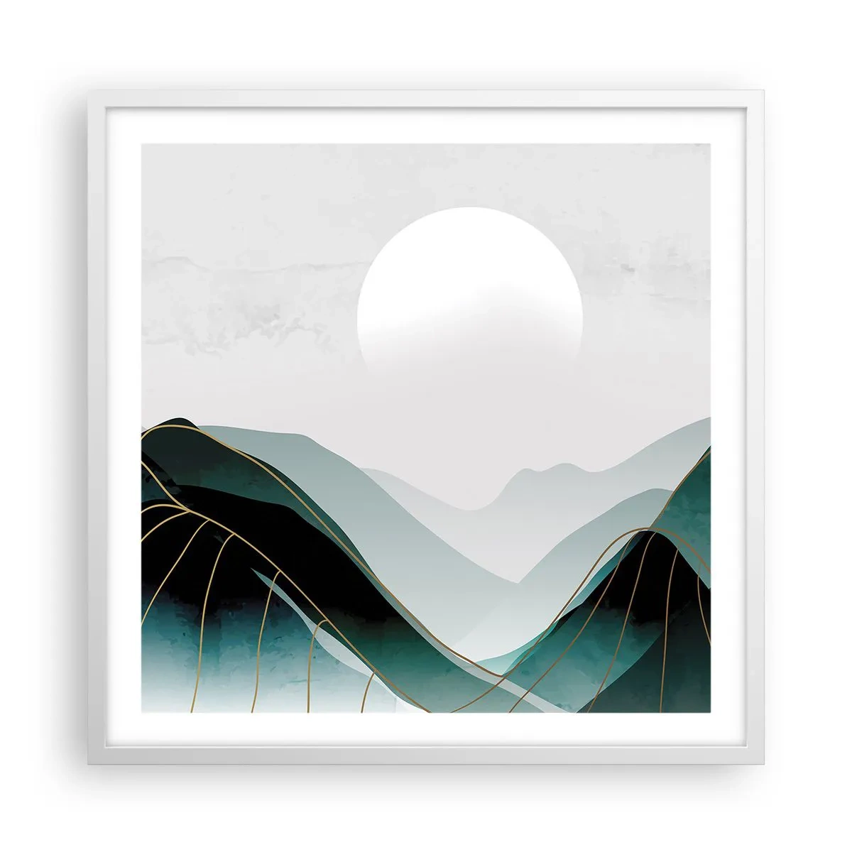 Poster in een witte lijst - In volle majesteit - 60x60 cm