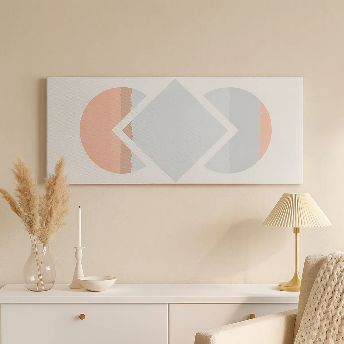 Schilderen op canvas - De situatie is duidelijk - 30x30 cm