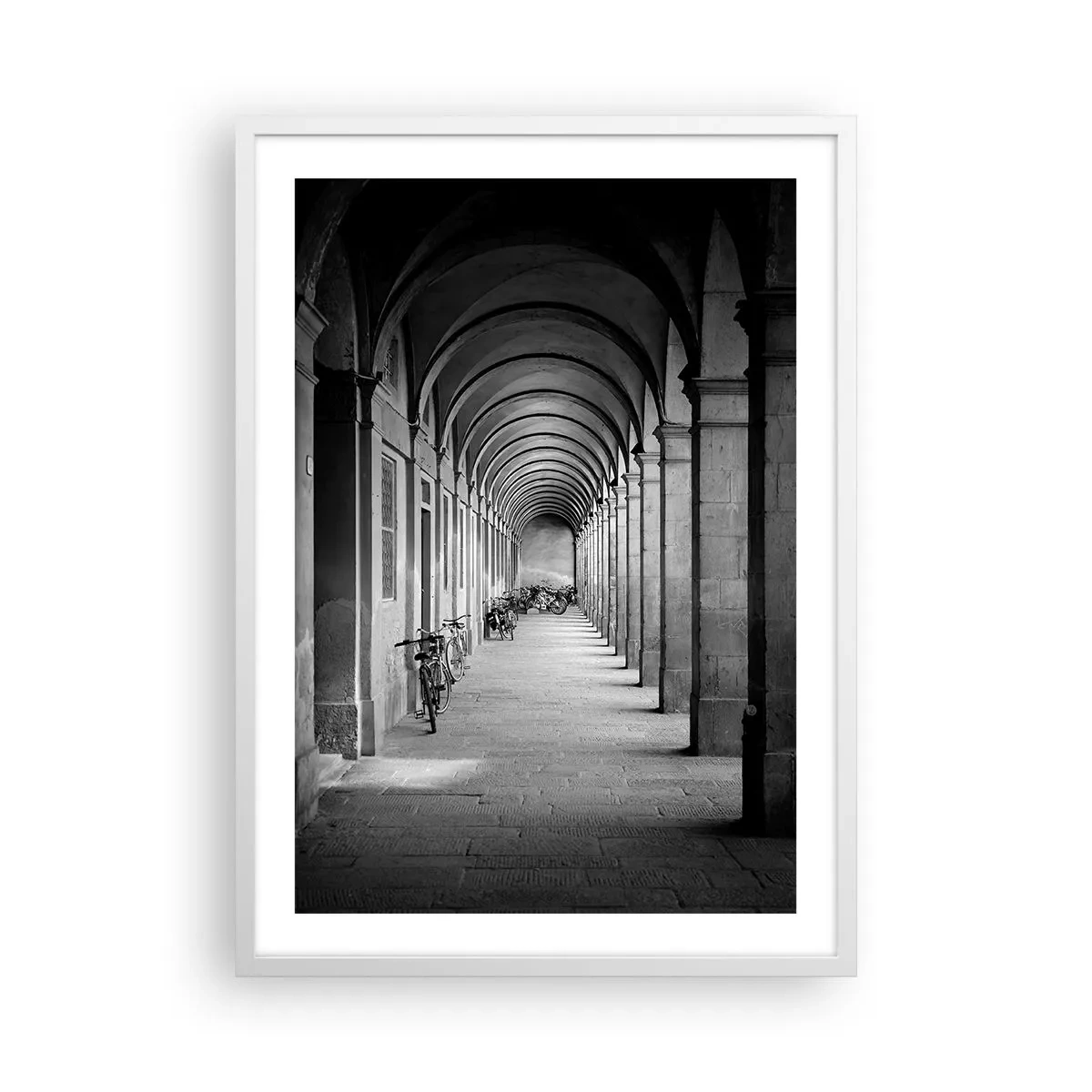 Poster in een witte lijst - Onder de arcades - 50x70 cm