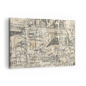 Schilderen op canvas - Het wacht om te worden gedecodeerd - 120x80 cm