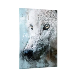 Schilderen op glas - Ontmoet de wolvenziel - 50x70 cm