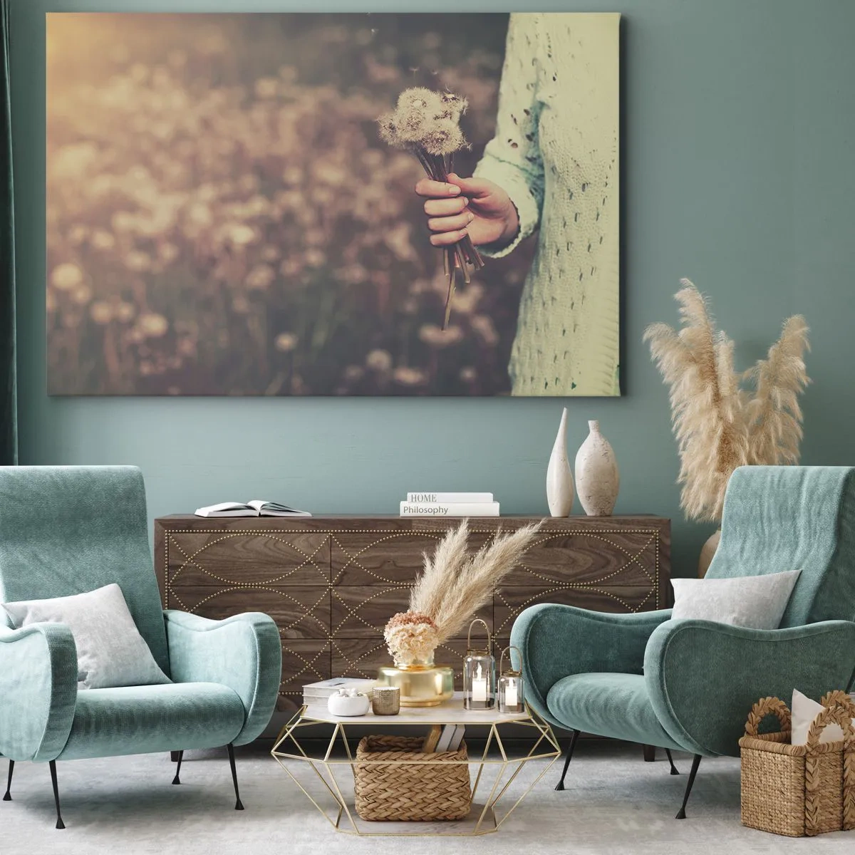 Schilderen op canvas - Bewaar ze alsjeblieft - 100x70 cm