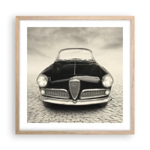 Een poster in een licht eiken lijst - Je moet gewoon van me houden - 50x50 cm