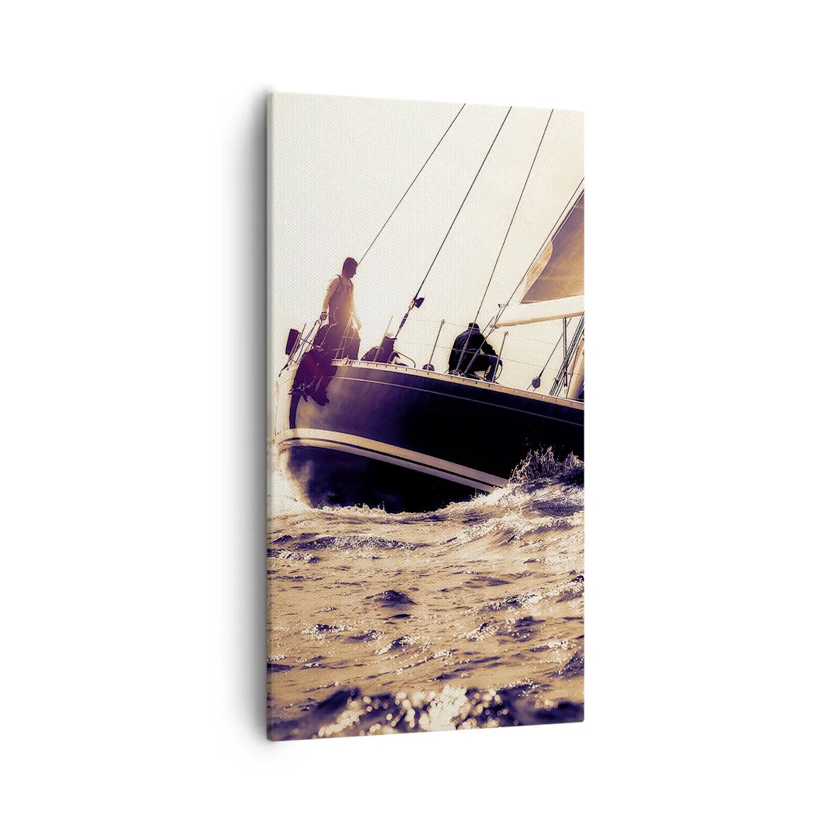 Schilderen op canvas - Zeil, matroos - 55x100 cm