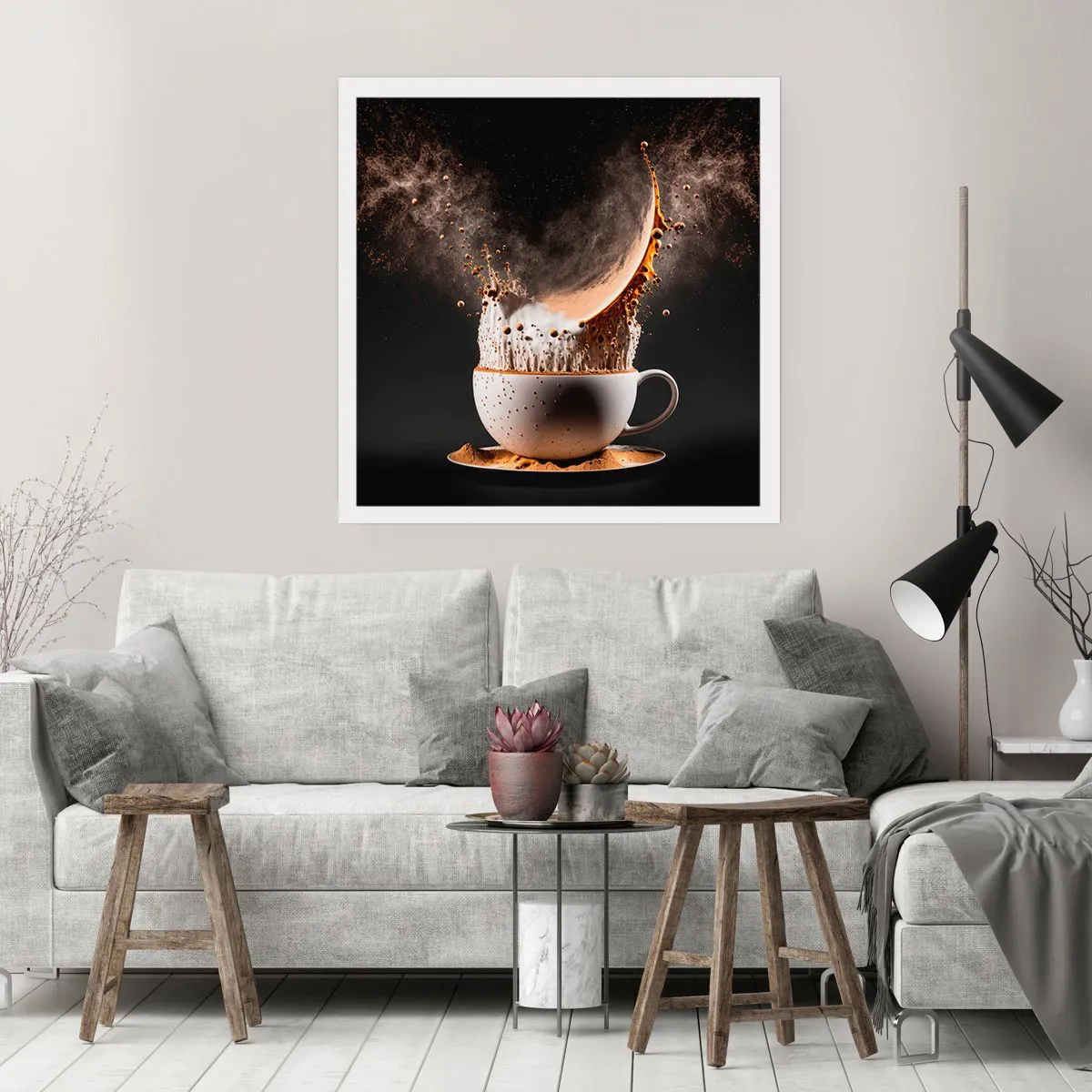 Poster - Een explosie van smaak - 50x50 cm