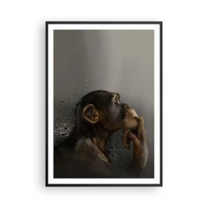 Poster in een zwarte lijst - Zeker een denker - 70x100 cm