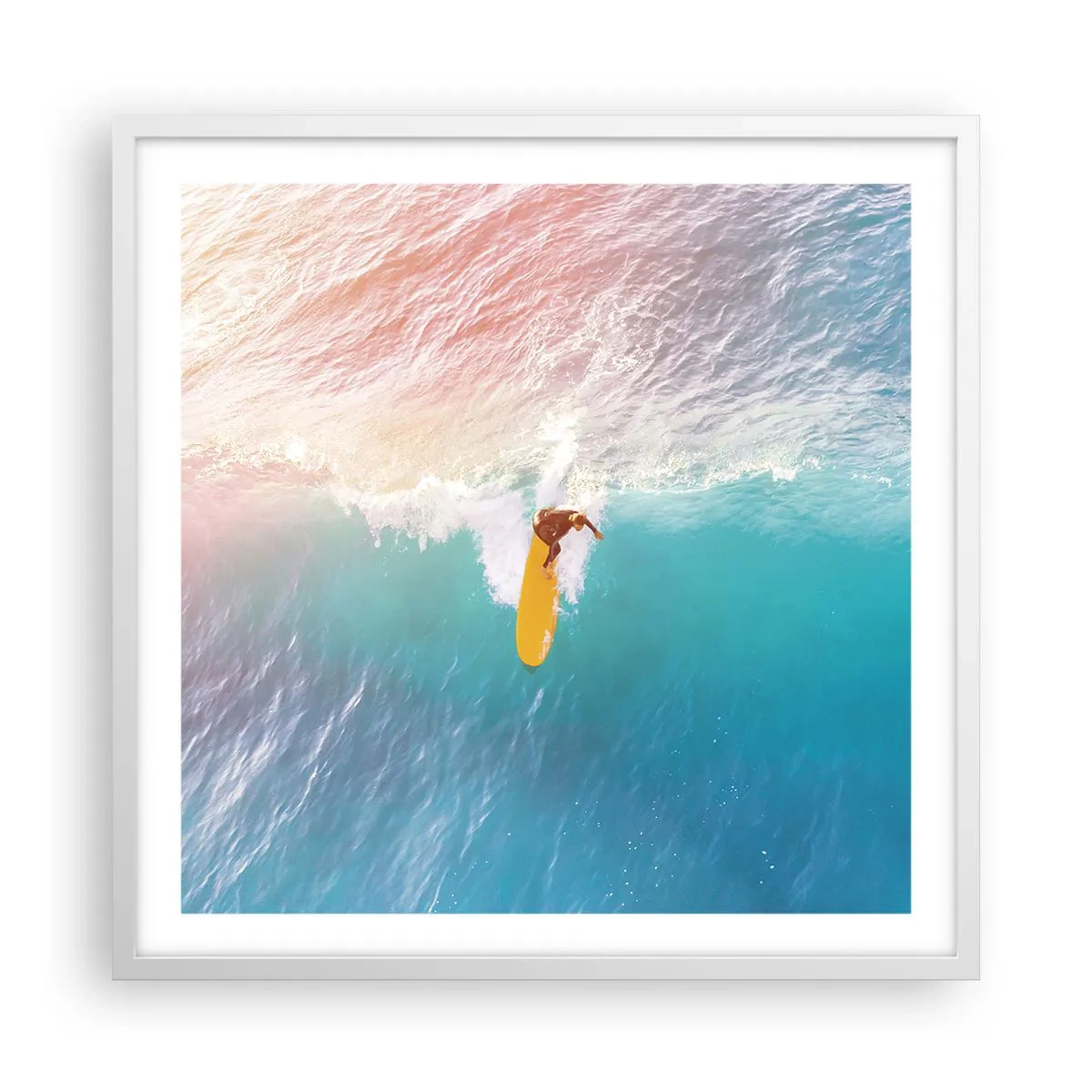 Poster in een witte lijst - De oceaanruiter - 60x60 cm