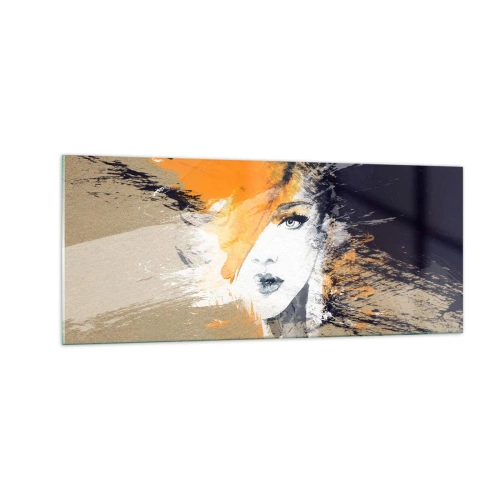 Schilderen op glas - En er is licht - 100x40 cm