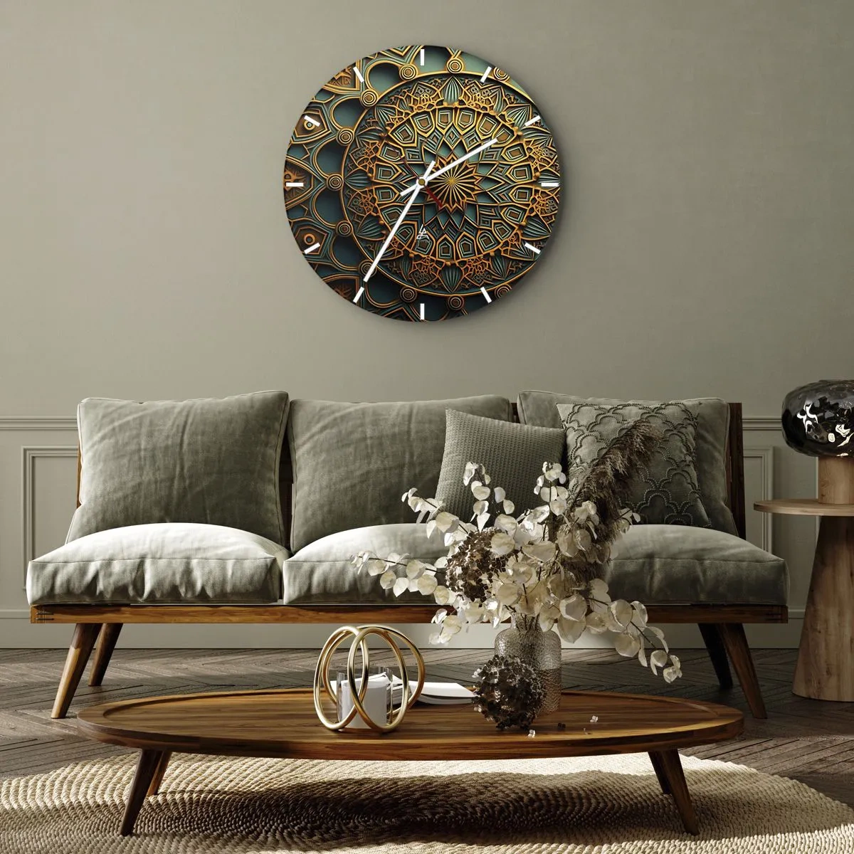 Wandklok - Klok - In Arabische sfeer - 30x30 cm